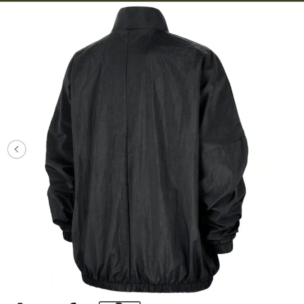 Unisex WNBA Nike Black Essential Oversized Woven Full-Zip Jacket NWT XL
